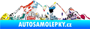 Samolepka Krajina hory 021 levá Sticker bomb