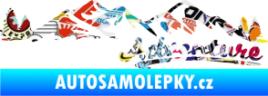 Samolepka Krajina hory 028 pravá Sticker bomb