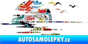 Samolepka Krajina moře 003 levá západ slunce odraz na hladině Sticker bomb