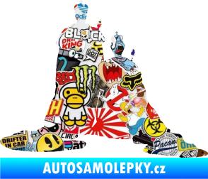Samolepka Král a královna  Sticker bomb