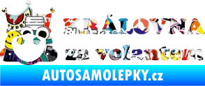 Samolepka Královna za volantem nápis Sticker bomb