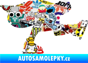 Samolepka Krasobruslení 007 pravá krasobruslařka Sticker bomb