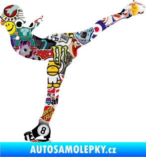 Samolepka Krasobruslení 014 levá krasobruslařka Sticker bomb