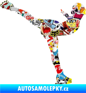 Samolepka Krasobruslení 014 pravá krasobruslařka Sticker bomb