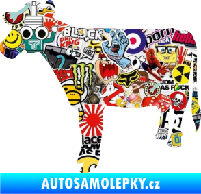 Samolepka Kráva 001 levá Sticker bomb