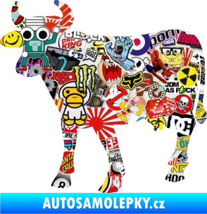 Samolepka Kráva 002 levá Sticker bomb