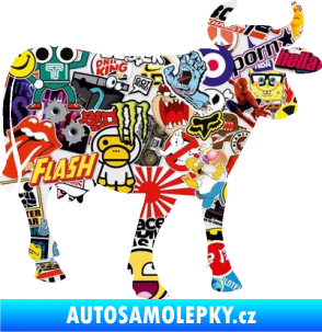 Samolepka Kráva 002 pravá Sticker bomb