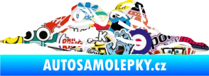Samolepka Krokodýl 003 pravá hlava na hladině Sticker bomb