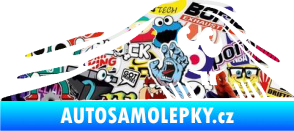 Samolepka Kuk 004 pravá zubatý šmíráček Sticker bomb