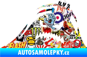 Samolepka Kuk 005 levá vzteklý šmírák Sticker bomb