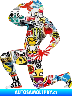 Samolepka Kulturista 007 levá Sticker bomb
