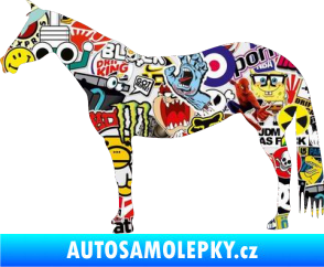 Samolepka Kůň 007 levá Sticker bomb