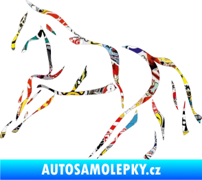 Samolepka Kůň 024 levá Sticker bomb
