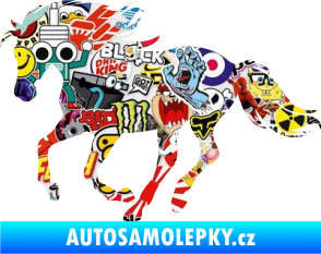 Samolepka Kůň 071 levá běžící Sticker bomb