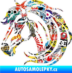 Samolepka Kůň 103 levá hlava Sticker bomb