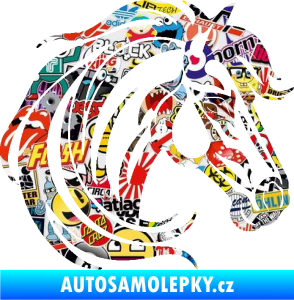 Samolepka Kůň 103 pravá hlava Sticker bomb
