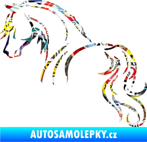 Samolepka Kůň 104 levá Sticker bomb