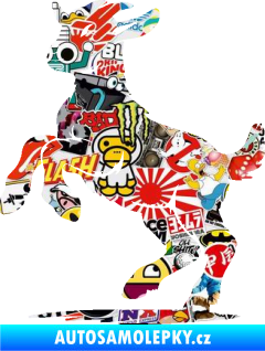 Samolepka Kůzle 001 levá mladý kozlík Sticker bomb