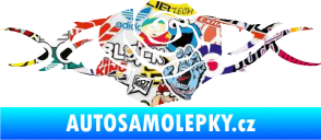 Samolepka Květina dekor 020 pravá růže s trny Sticker bomb