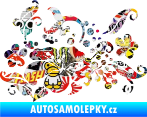 Samolepka Květina dekor 024 pravá Sticker bomb