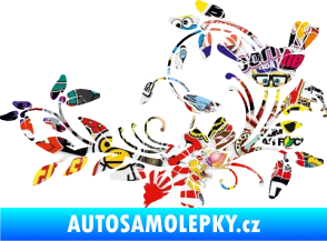 Samolepka Květina dekor 025 pravá Sticker bomb