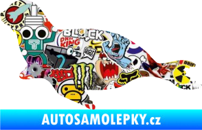 Samolepka Lachtan 001 levá Sticker bomb