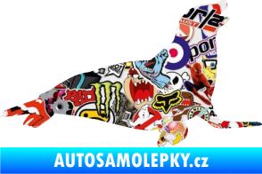 Samolepka Lachtan 002 pravá Sticker bomb