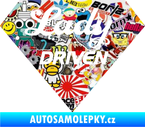 Samolepka Lady driven diamant Sticker bomb