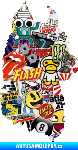 Samolepka Lama 006 pravá silueta Sticker bomb