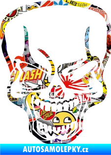 Samolepka Lebka 034 pravá Sticker bomb