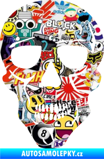 Samolepka Lebka 040 levá Sticker bomb