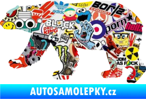 Samolepka Lední medvěd 002 levá Sticker bomb