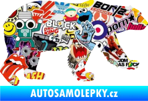 Samolepka Lední medvěd 002 pravá Sticker bomb