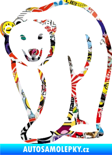 Samolepka Lední medvěd 004 levá Sticker bomb