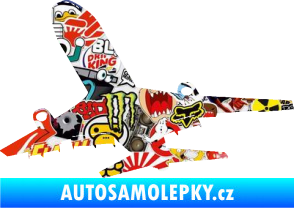 Samolepka Letadlo 007 levá Sticker bomb