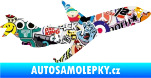 Samolepka Letadlo 013 pravá Sticker bomb
