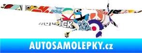 Samolepka Letadlo 014 pravá Sticker bomb
