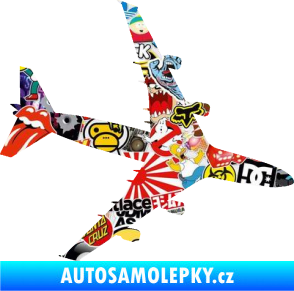 Samolepka letadlo 023 pravá Jumbo Jet Sticker bomb