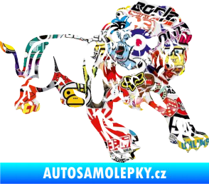 Samolepka Lev 006 pravá Sticker bomb