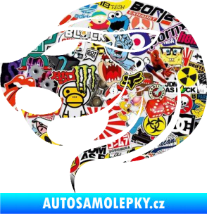 Samolepka Lev zvěrokruh 002 levá Sticker bomb