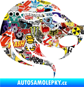 Samolepka Lev zvěrokruh 002 pravá Sticker bomb