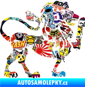 Samolepka Lev zvěrokruh 005 pravá Sticker bomb