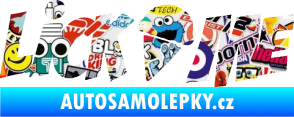 Samolepka Lick me nápis Sticker bomb