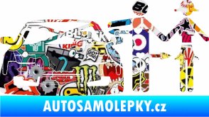 Samolepka Love car like sex levá Sticker bomb