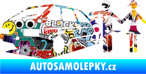 Samolepka Love car love girl levá Sticker bomb
