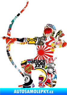 Samolepka Lukostřelba 002 levá Sticker bomb