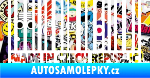 Samolepka Made in Czech republic čárový kód Sticker bomb