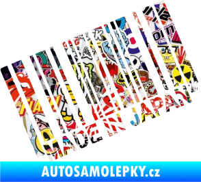 Samolepka Made in Japan 003 čárový kód Sticker bomb