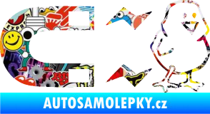 Samolepka Magnet na ptáky pravá Sticker bomb