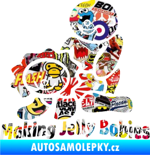 Samolepka Making jelly babies Sticker bomb